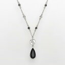 【送料無料】 ロゴアート レディース ネックレス・チョーカー・ペンダントトップ アクセサリー LogoArt Chicago White Sox Silver Tone Crystal Y Necklace Silver