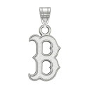 【送料無料】 ロゴアート レディース ブレスレット・バングル・アンクレット アクセサリー LogoArt Sterling Silver Boston Red Sox Small Pendant Sterling Silver