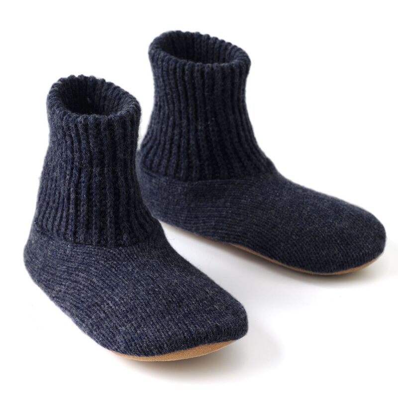 【送料無料】 ムクルクス メンズ サンダル シューズ MUK LUKS Morty Ragg Wool Men's Slipper Socks Navy