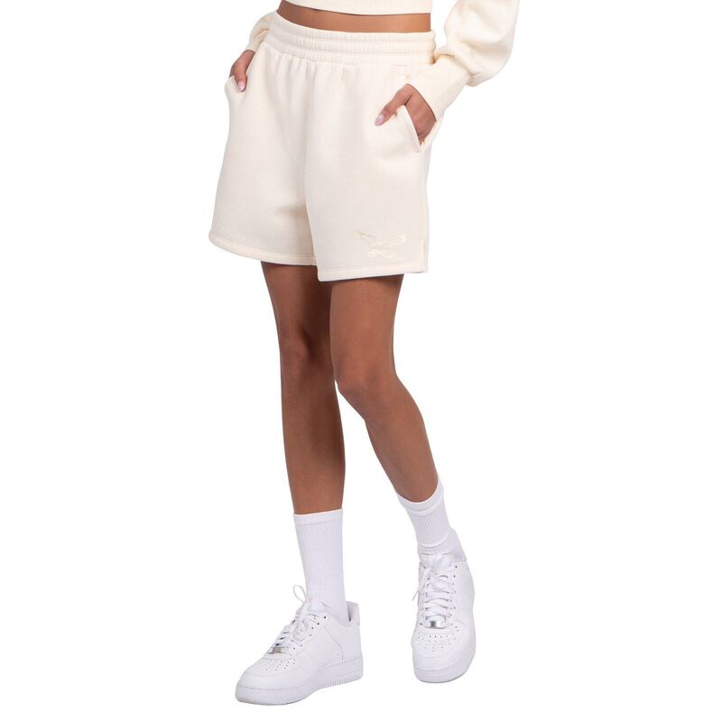 スターター レディース ボトムス ハーフパンツ・ショーツ フリース Women'starter Cream Philadelphia Eagles Throwback Travel Pastels Fleece Short Eag Beige ベージュ