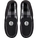 【送料無料】 アンブランデッド メンズ サンダル シューズ Men's FOCO Brooklyn Nets Team Logo Flannel Moccasi...