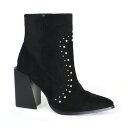 【送料無料】 ヨキ レディース ブーツ・レインブーツ シューズ Yoki Blonde-11 Women's Heeled Ankle Boots Black(4)