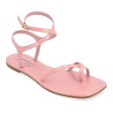 【送料無料】 ジュルネ コレクション レディース サンダル シューズ Journee Collection Charra Women's Strappy Sandals Pink(4)