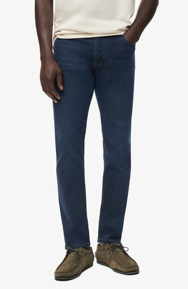 樂天商城 - マンゴ メンズ ボトムス デニムパンツ スリムフィット ジーンズ MANGO Jan Slim Fit Jeans Deep Dark Blue ブルー