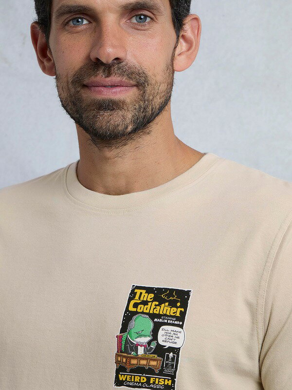 ウィアードフィッシュ メンズ トップス Tシャツ Weird Fish Codfatheritage Wash Artist-Shirt String