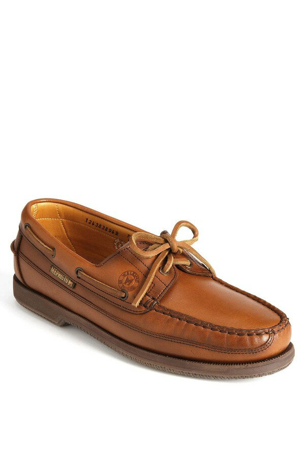 メフィスト メンズ シューズ スリッポン・ローファー Mephisto 'Hurrikan' Boat Shoe Rust ラスト