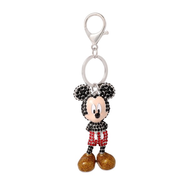 ディズニー レディース アクセサリー ピアス・イヤリング Disney Mickey Mouse Pav Crystal Bag Charm Keychain Officially Licensed Multi マルチカラー