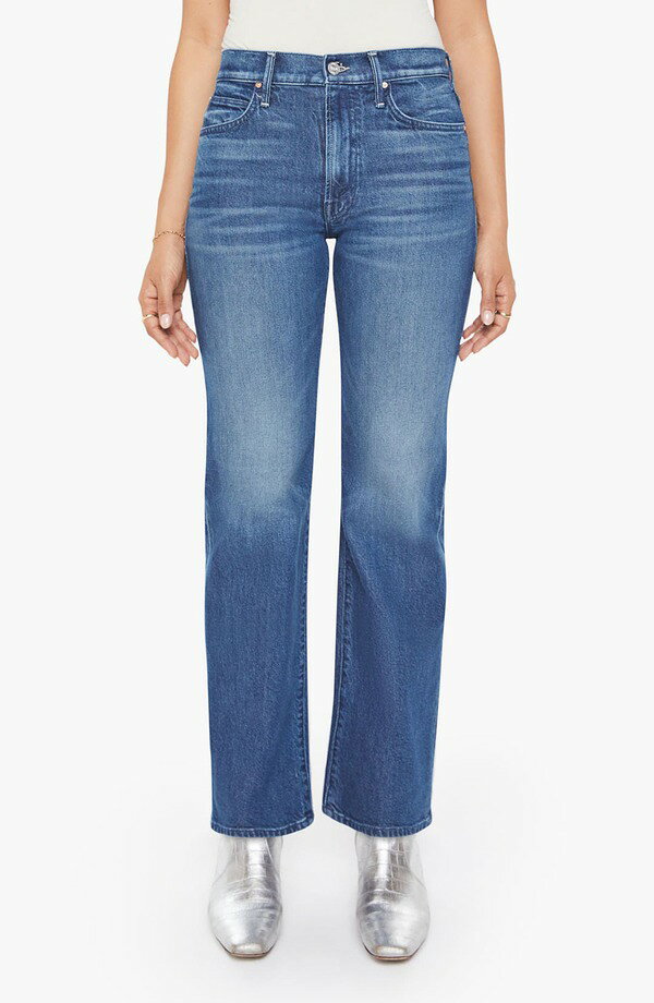 マザー レディース ボトムス デニムパンツ ストレート ハイウエスト ジーンズ MOTHER Lil' Kick It High Waistraight Leg Jeans Which Is Witch