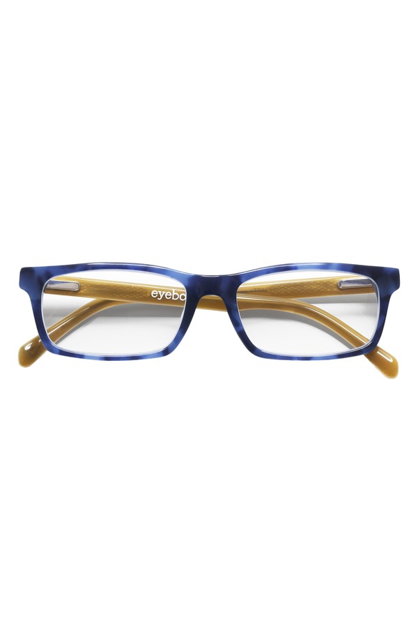 アイブブス メンズ アクセサリー サングラス・アイウェア eyebobs Number Cruncher 53mm Rectangulareadinglasses Medium Blue/ Clear ブルー