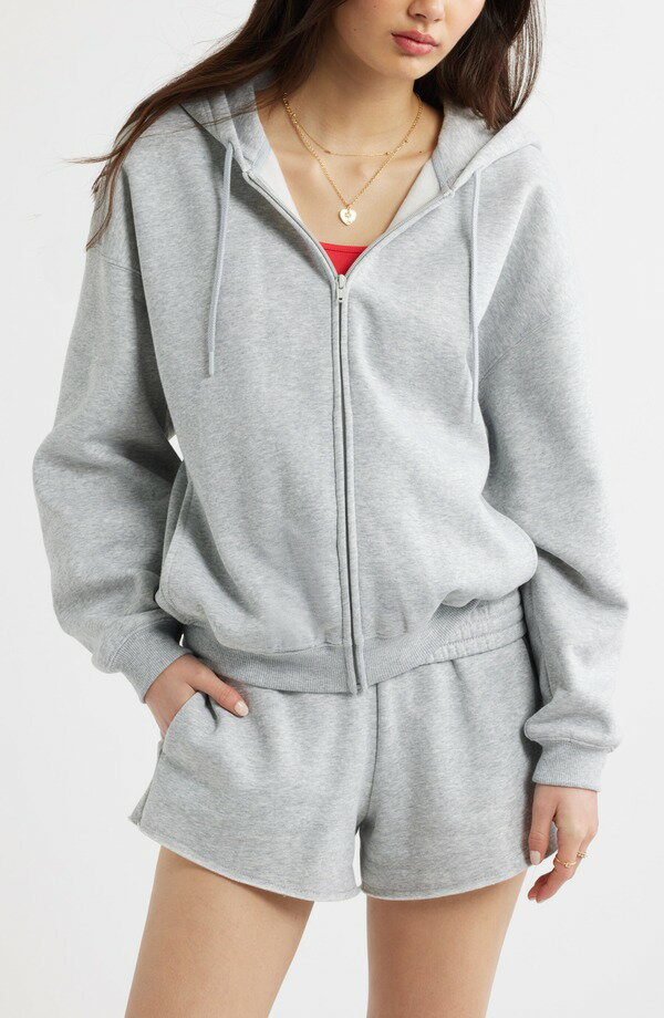 Parka - ビーピー レディース アウター パーカー・スウェット BP. Bubble Zip Hoodie Grey Soft Heather グレー