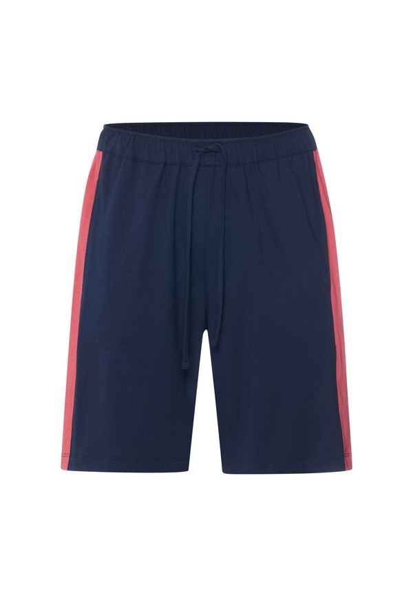 ハンロ メンズ ボトムス ハーフパンツ・ショーツ ショートパンツ コットン Hanro Night Anday Cotton Drawstring Shorts Deep Navy/Garnet Rose ネイビー