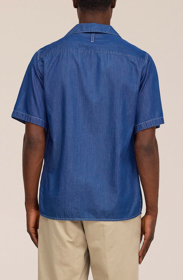 NN07 メンズ トップス シャツ デニム NN07 Julio 5765 Denim Camp Shirt Medium Indigo インディゴ re-vida-24712856 ReVida 楽天市場店 サンプル画像3
