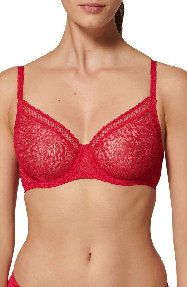 シモーヌペレール レディース アンダーウェア ブラジャー Simone Perele Comete Underwire Bra Ruby ルビー