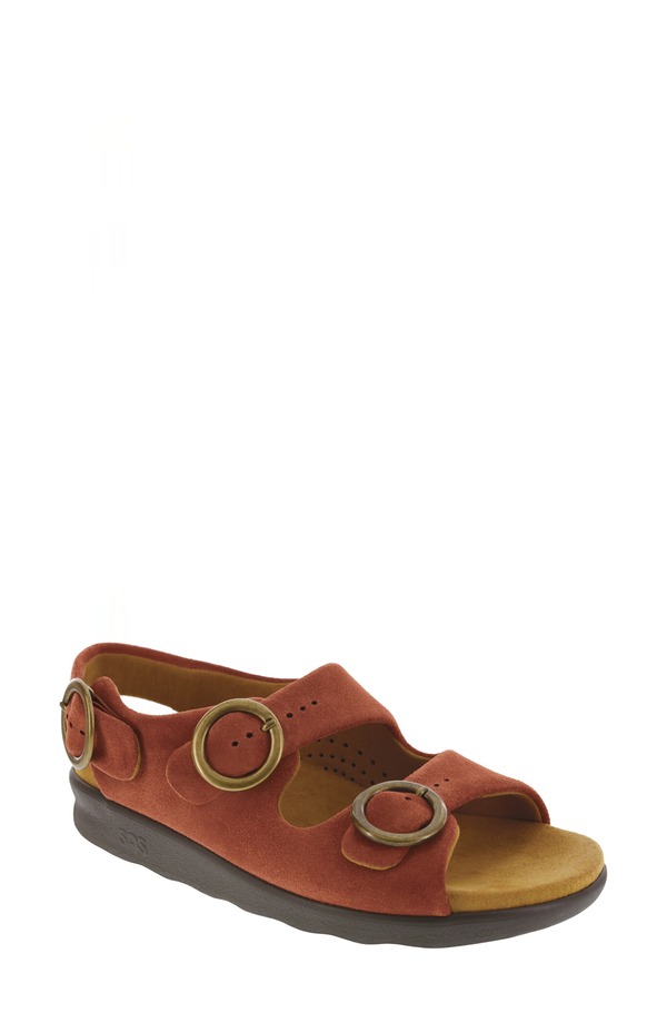 サス レディース シューズ サンダル SAS Relaxed Slingback Sandal - Multiple Widths Available Rust ラスト
