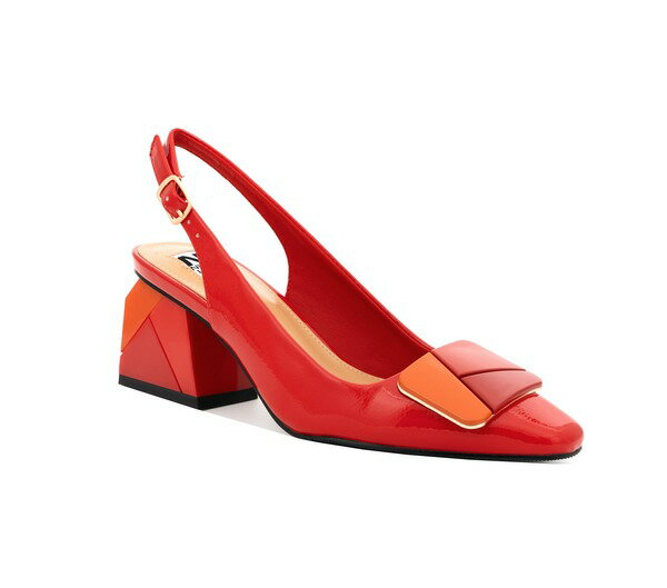 ナインティユニオン レディース シューズ パンプス ヒール NINETY UNION Multi Colornament Slingback Pump With Matching Heel Red Multi レッド