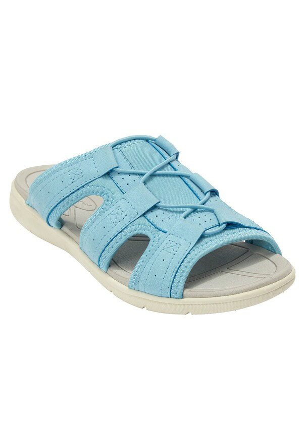 コンフォートビュー レディース シューズ サンダル Comfortview The Alivia Water Friendly Slip On Sandalight Blue ブルー