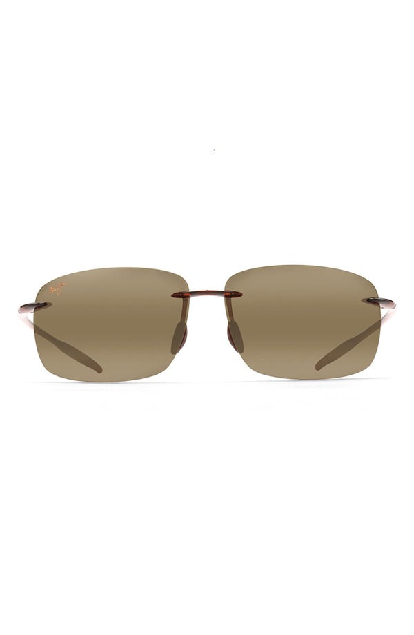マウイジム メンズ アクセサリー サングラス・アイウェア Maui Jim Breakwall 63mm Polarized Rectangular Sunglasses ROOT BEER