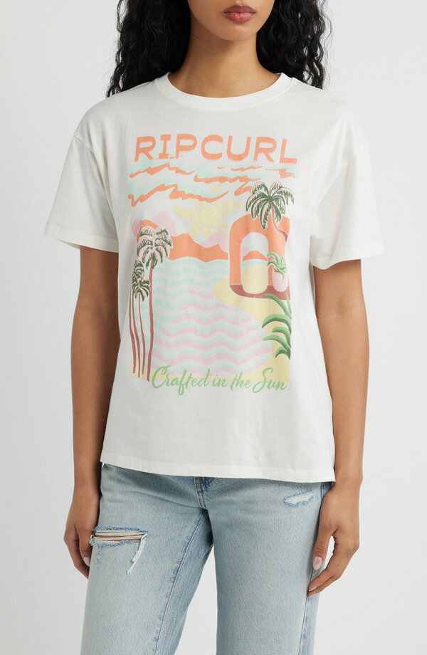 リップカール レディース トップス シャツ グラフィック Rip Curl Crafted in the Sun Graphic T-Shirt BONE