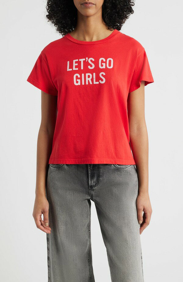 デイドリーマー レディース トップス Tシャツ コットン グラフィック Daydreamer Shania Twain Let's Go Girls Cotton Graphic T-Shirt RUBY RED レッド