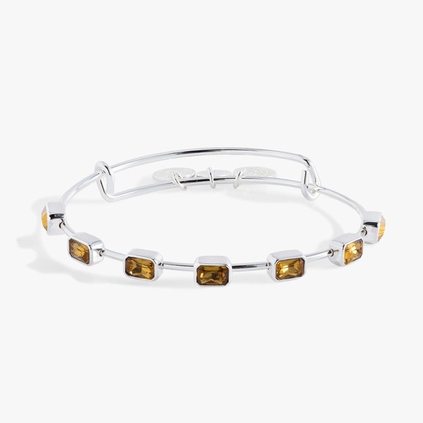 アレックスアンドアニ レディース アクセサリー ブレスレット・バングル・アンクレット Alex and Ani November Birthstonemerald Cut Bangle Silver シルバー