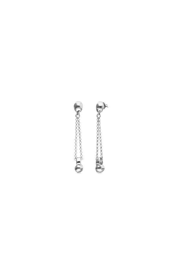 ウノデ 50 レディース アクセサリー ピアス・イヤリング UNODE50 Sterling silver-plated earrings with long chain andial detail Silver シルバー