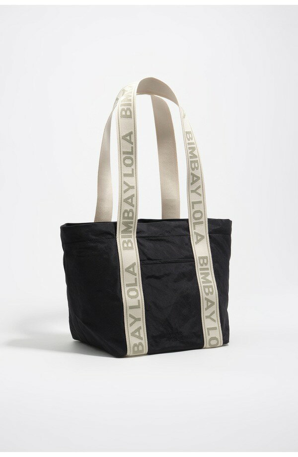 ビンバイローラ レディース バッグ ナイロン ロゴ Bimba y Lola Nylon Logo Strap BagRAPHITE グラファイト
