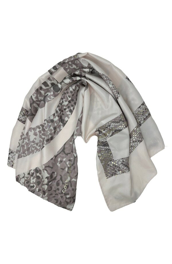 コールハーン レディース アクセサリー マフラー・ストール・スカーフ プリント Cole Haan Snakeskin Print Square Scarf PYTHON