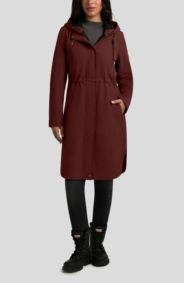 ハンター レディース アウター ジャケット・ブルゾン コート Hunter Monica Waterepellent Hooded Coat RUST ラスト