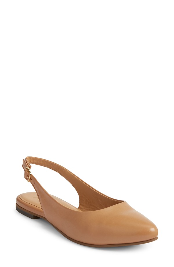 トロッターズ レディース シューズ パンプス Trotters Evelyn Pointed Toe Slingback Flat - Multiple Widths Available Medium Beige ベージュ