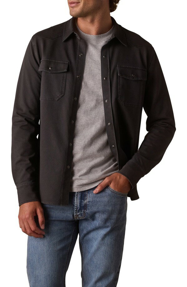 ノーマルブランド メンズ トップス シャツ コットン The Normal Brand Tentoma Cotton Stretch Twill Snap-Up Western Shirt Phantom