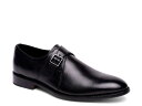 アンソニー ヴィア メンズ スリッポン・ローファー シューズ Roosevelt Monk Strap Slip-On Black