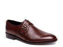 アンソニー ヴィア メンズ スリッポン・ローファー シューズ Roosevelt Monk Strap Slip-On Dark Brown