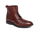 アンソニー ヴィア メンズ ブーツ・レインブーツ シューズ Grant Wingtip Boot Brown