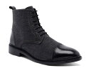 アンソニー ヴィア メンズ ブーツ・レインブーツ シューズ Monroe Cap Toe Boot Charcoal/Black(4)