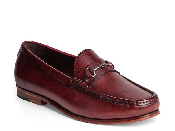 アンソニー ヴィア メンズ スリッポン・ローファー シューズ Filmore Loafer Burgundy(4)