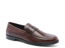 アンソニー ヴィア メンズ スリッポン・ローファー シューズ Sherman Penny Loafer Dark Brown