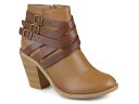【送料無料】 ジュルネ コレクション レディース ブーツ・レインブーツ ブーティ シューズ Strap Bootie Cognac