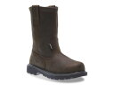 【送料無料】 ウルヴァリン メンズ ブーツ・レインブーツ シューズ Floorhand Wellington Work Boot Dark Brown
