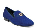 【送料無料】 ステイシーアダムス メンズ スリッポン・ローファー シューズ Valet Velvet Loafer Navy