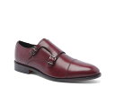 【送料無料】 アンソニー ヴィア メンズ スリッポン・ローファー シューズ Roosevelt Cap Toe Monk Strap Slip-On Burgu...
