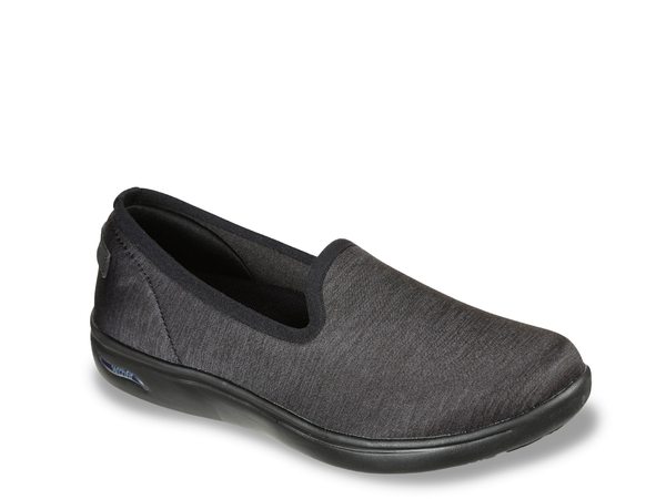 【送料無料】 スケッチャーズ レディース スリッポン・ローファー シューズ Arch Fit Uplift Unit Slip-On Sneaker Blackのサムネイル