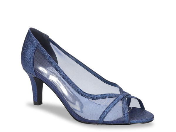 【送料無料】 イージーストリート レディース パンプス シューズ Picaboo Pump Navy Glitter
