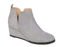 【送料無料】 ジュルネ コレクション レディース ブーツ・レインブーツ ブーティ シューズ Mylee Wedge Bootie Grey