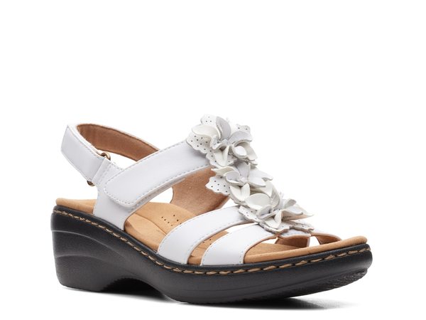 【送料無料】 クラークス レディース サンダル シューズ Merliah Sheryl Sandal White