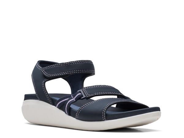 クラークス 【送料無料】 クラークス レディース サンダル シューズ Glide Shore Sandal Navy