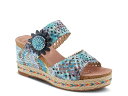 【送料無料】 スプリングステップ レディース サンダル シューズ Evesgarden Wedge Sandal Blue Multicolor