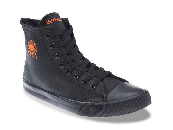 ハーレーダビッドソン メンズ シューズ スニーカー Harley-Davidson Baxter High-Top Sneaker Black ブラック