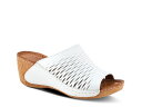 【送料無料】 スプリングステップ レディース サンダル シューズ Cunacena Wedge Sandal White(4)