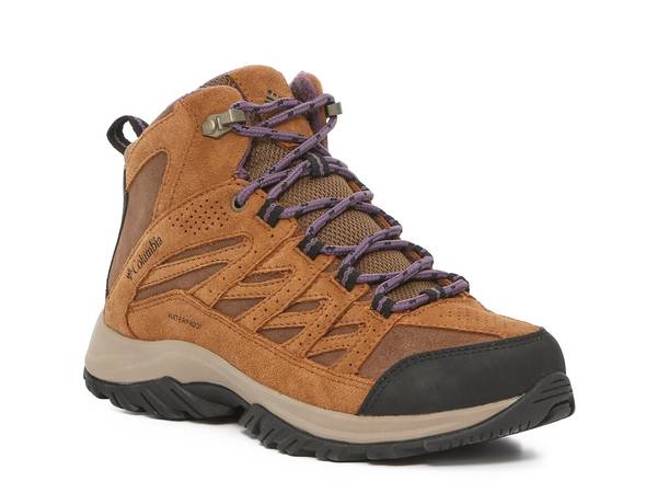 コロンビア 【送料無料】 コロンビア レディース ブーツ・レインブーツ シューズ Crestwood Hiking Boot - Women's Dark Brown/Tan/Purple