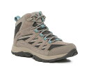 コロンビア 【送料無料】 コロンビア レディース ブーツ・レインブーツ シューズ Crestwood Wide Hiking Boot - Women's Light Grey/Dark Grey/Blue